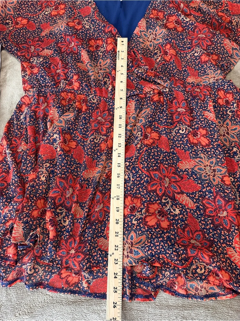 Free People Cottagecore Festival Boho‎ Romantic Chic Red Floral Mini Dress SzM